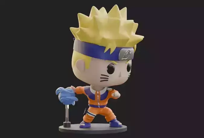 Naruto Rasengan Funko Pop Fan Art