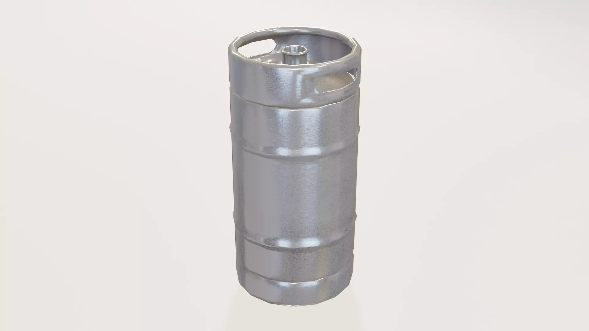 Slim Beer Drum 30L 00 Low-poly 3D model_0