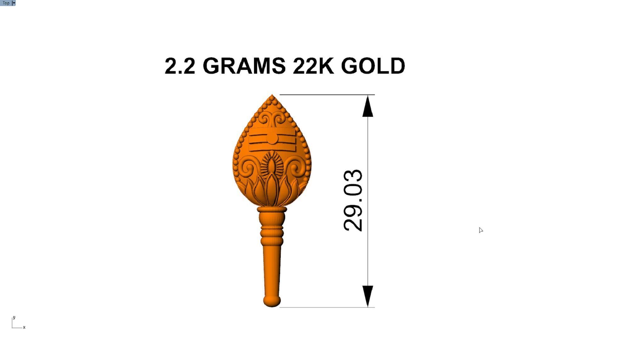 MURUGAN VEL PENDENT 3D print model_8