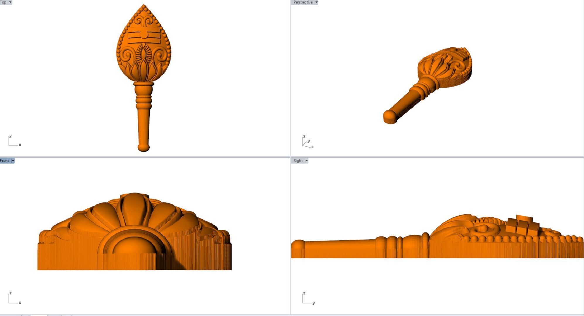 MURUGAN VEL PENDENT 3D print model_2