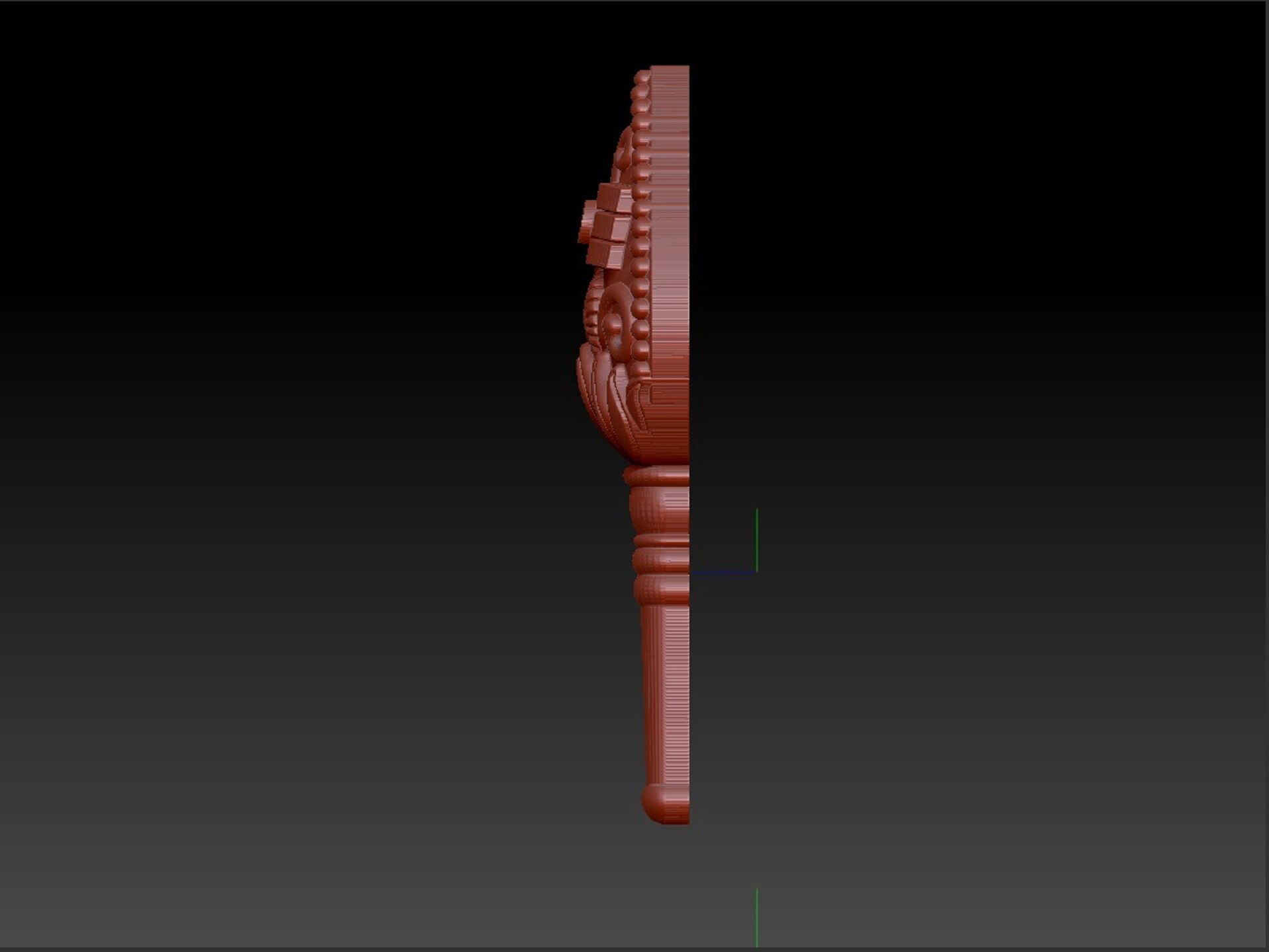 MURUGAN VEL PENDENT 3D print model_3