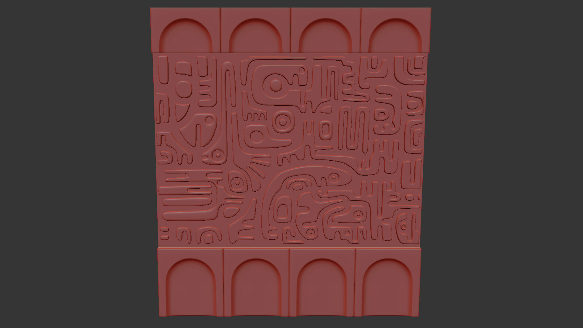 decorative wall 07 3D model_5