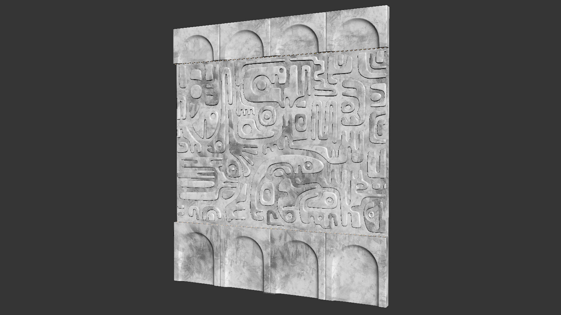 decorative wall 07 3D model_4
