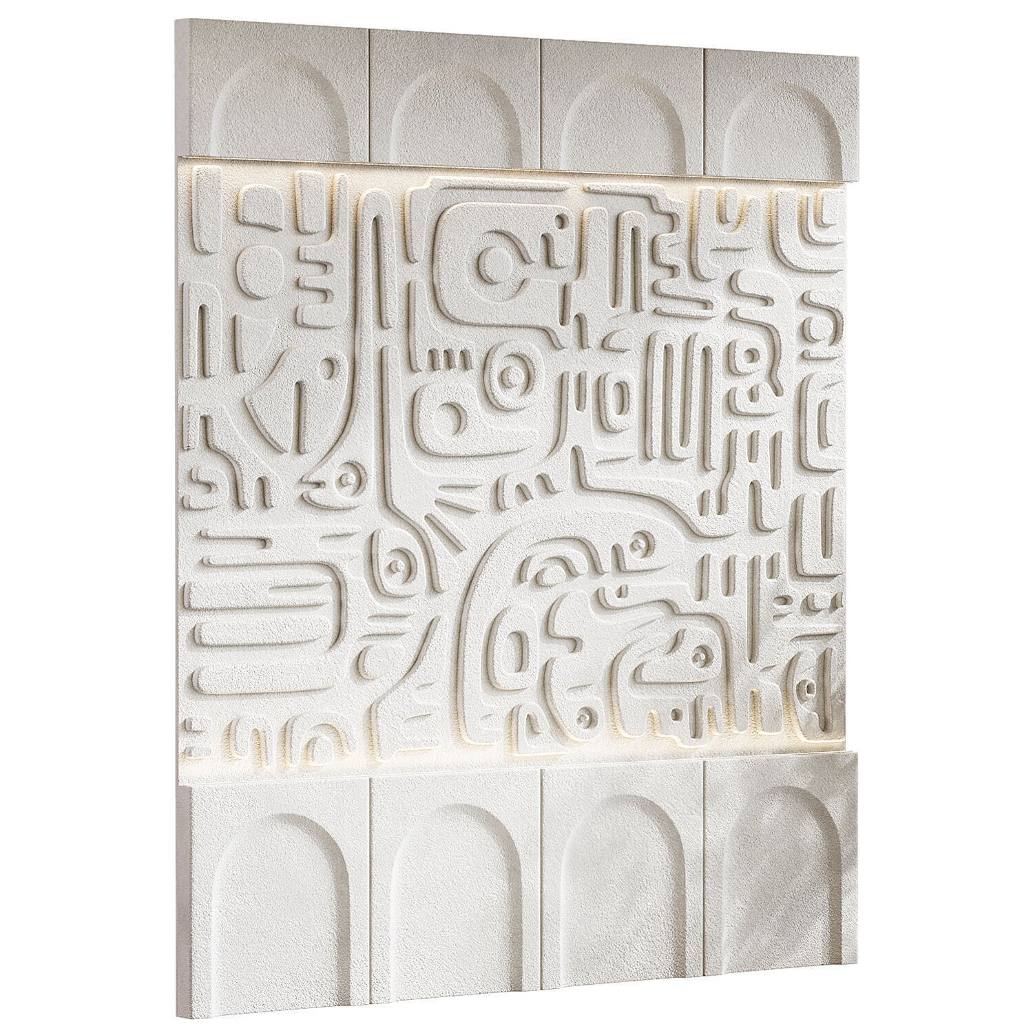 decorative wall 07 3D model_2