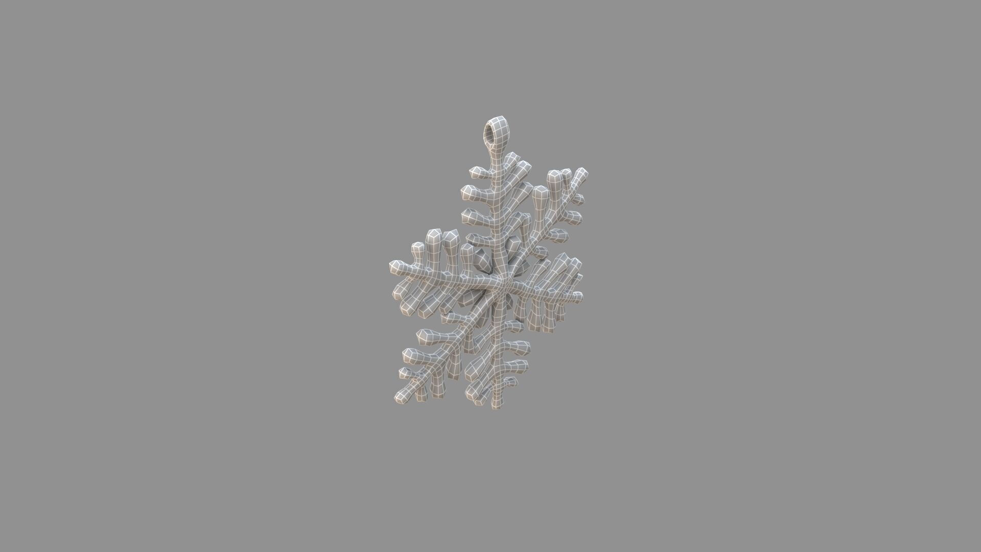 ice-star pendant green 3D model_6