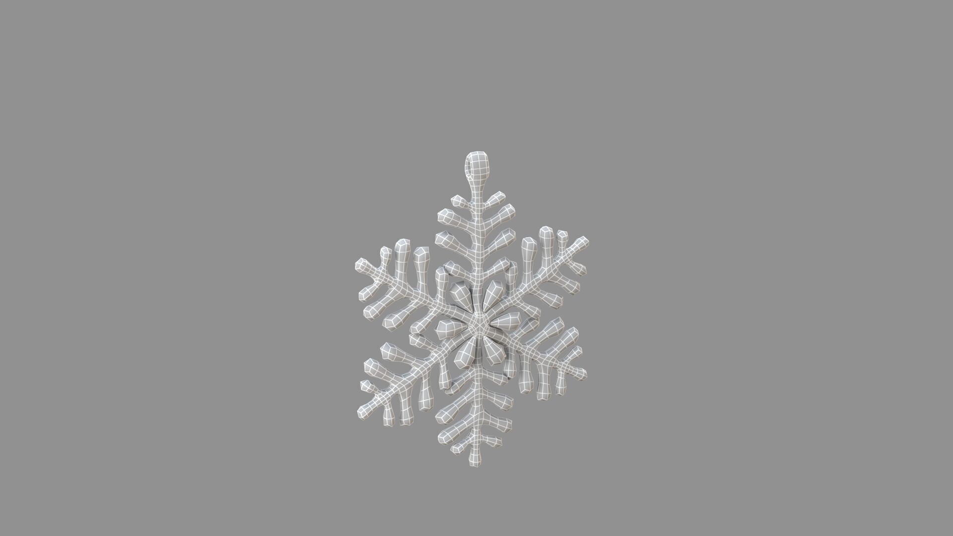 ice-star pendant green 3D model_5