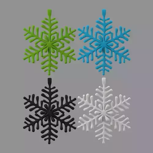 ice-star pendant collection of 4