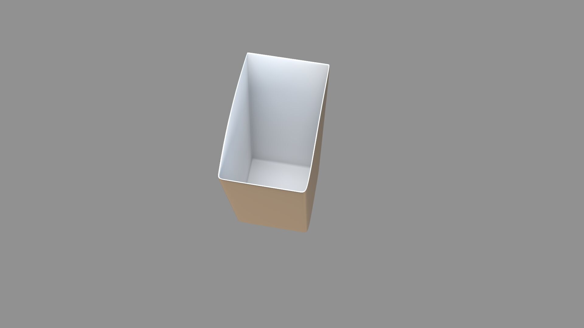 popcorn box silver 3D model_4