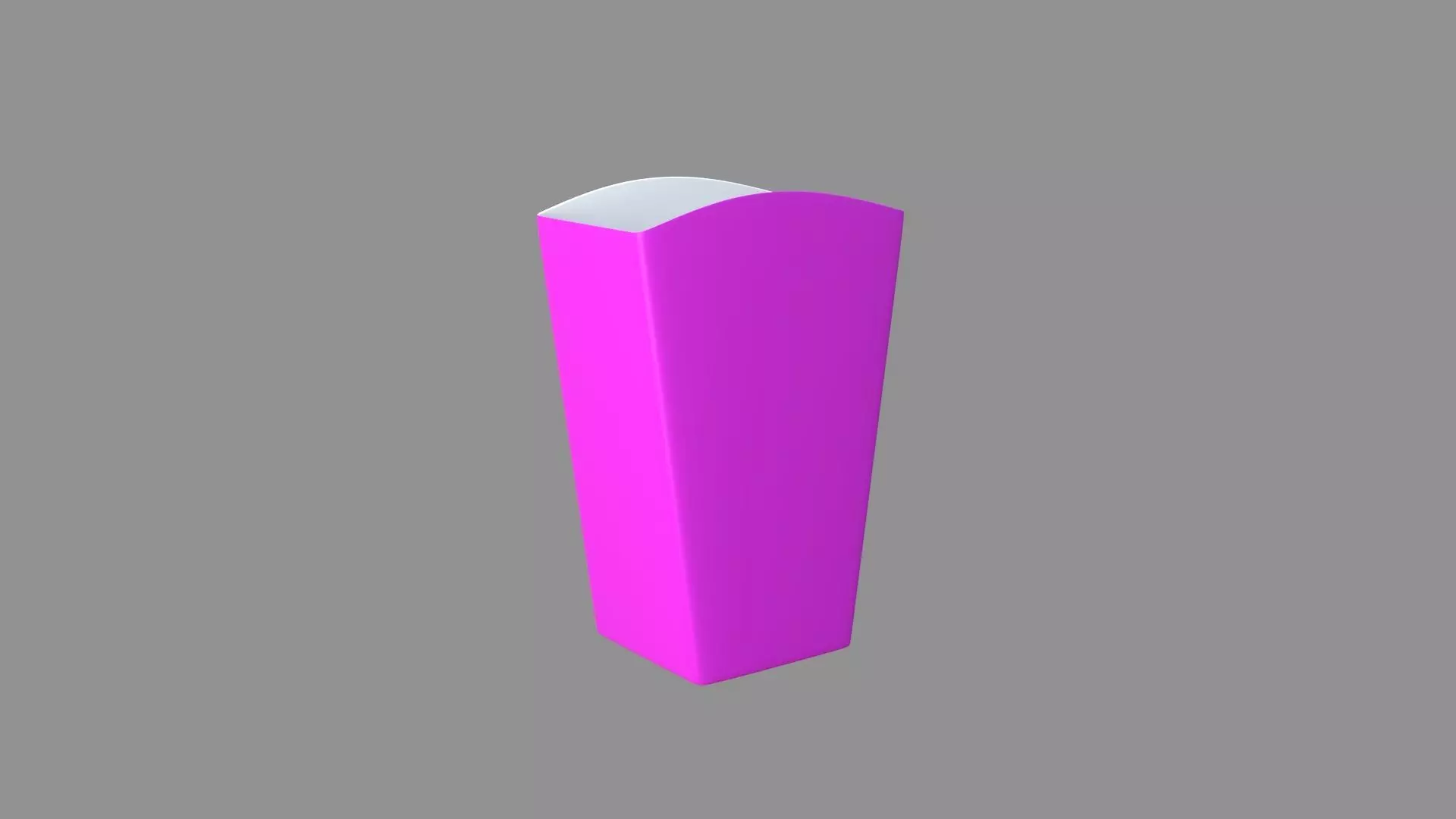  popcorn box pink 3D model_0