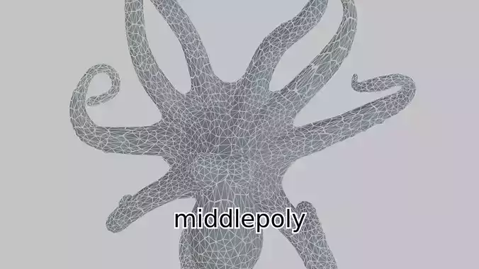 Realistic Octopus Sea Creature Model for 3D Rendering