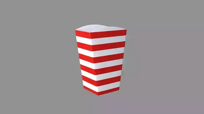popcorn box red striped