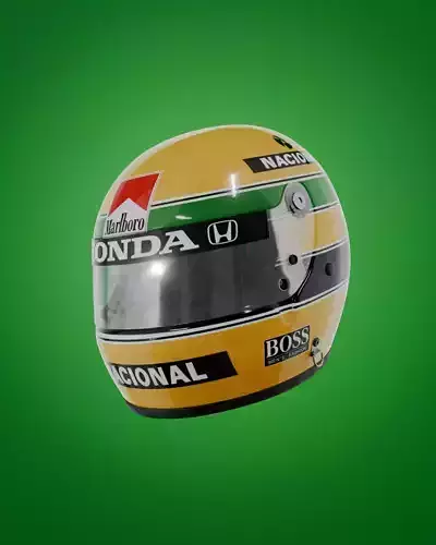 Ayrton Senna Helmet Monaco GP 1988