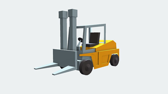 Forklift Low-poly 3D model
