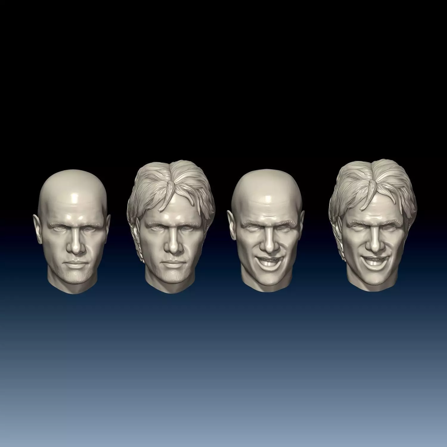 Christopher Lambert  Heads 3D print model_0