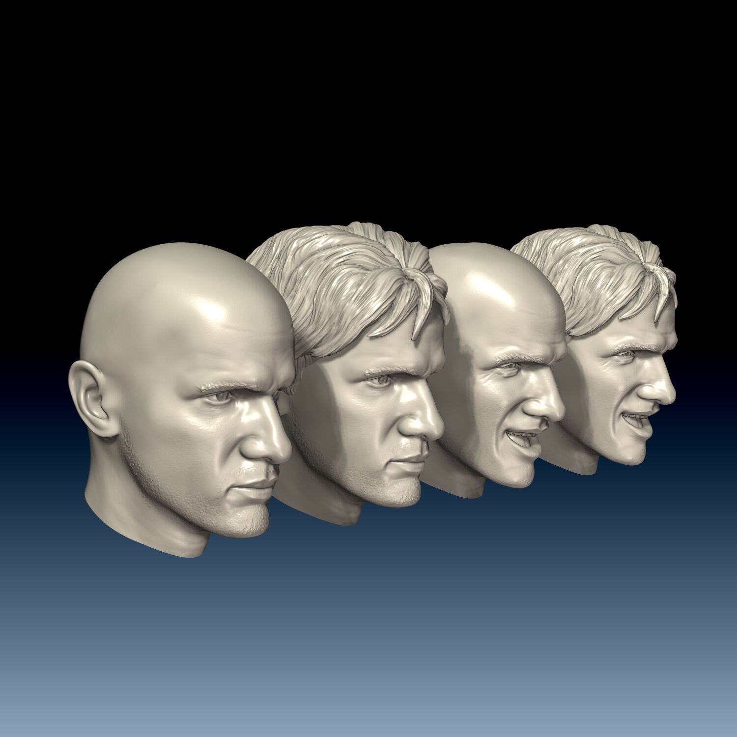 Christopher Lambert  Heads 3D print model_1