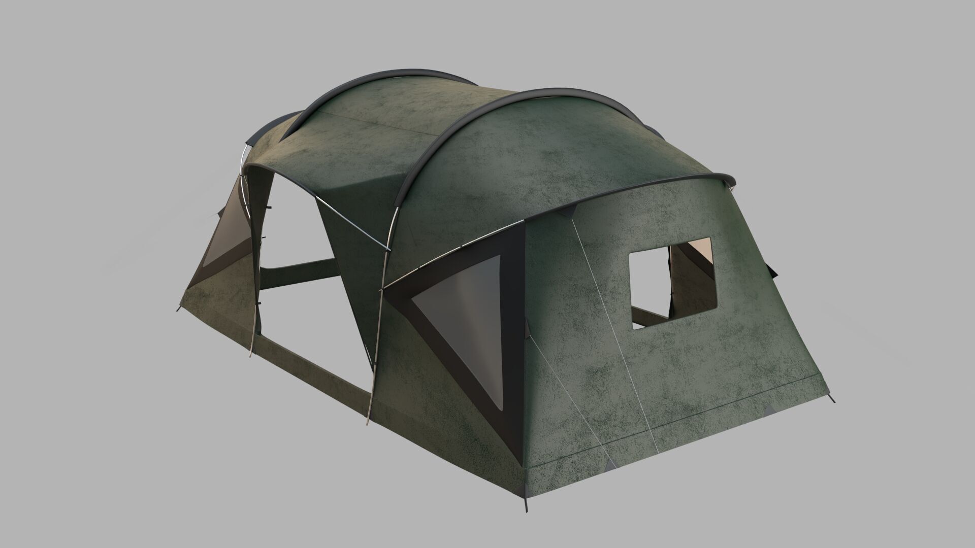 Tent Green 3D model_5