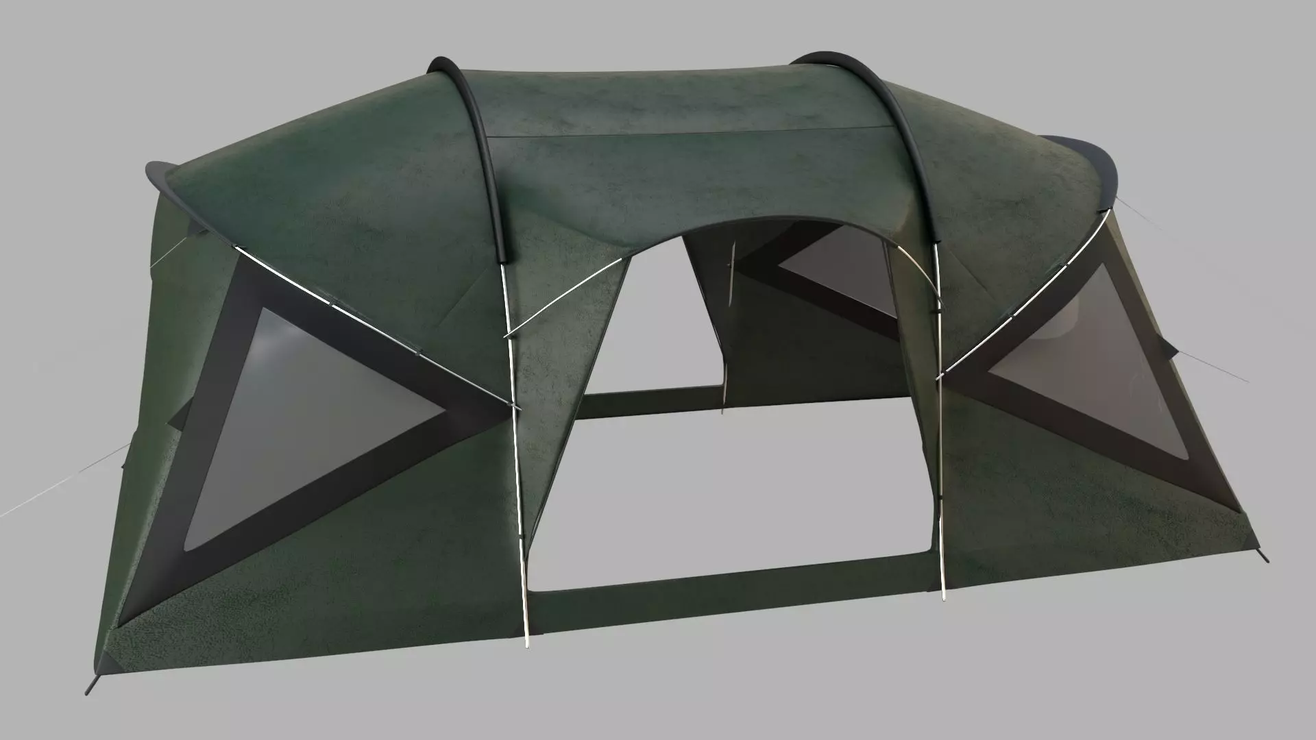 Tent Green 3D model_0