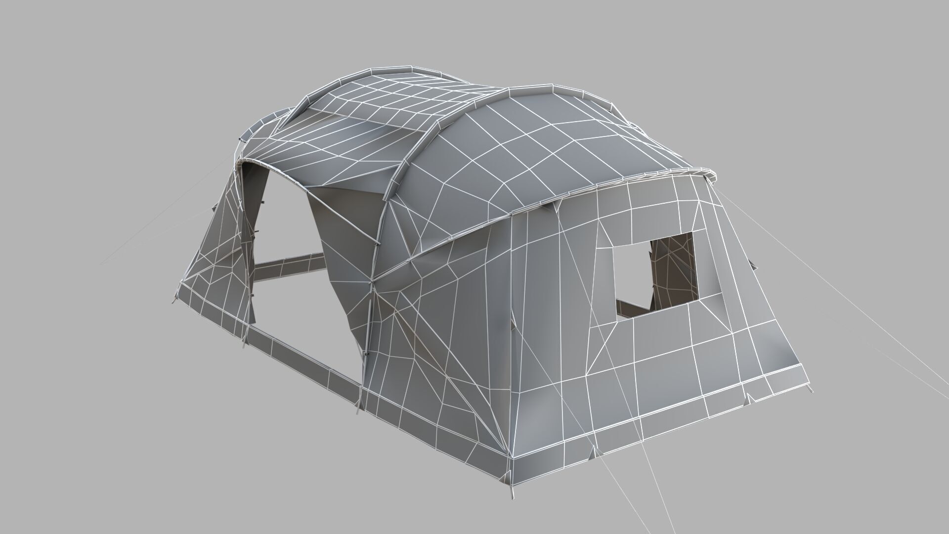 Tent Green 3D model_10