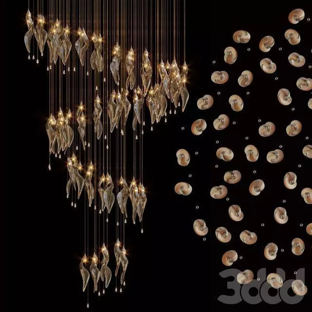 Vargov Chandelier 3D model_0