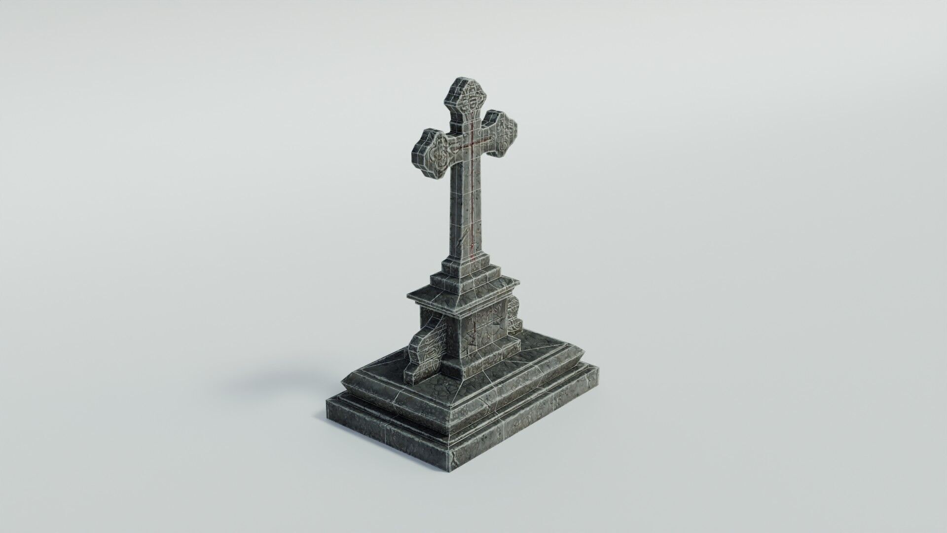 Grave 5 Low-poly 3D model_20