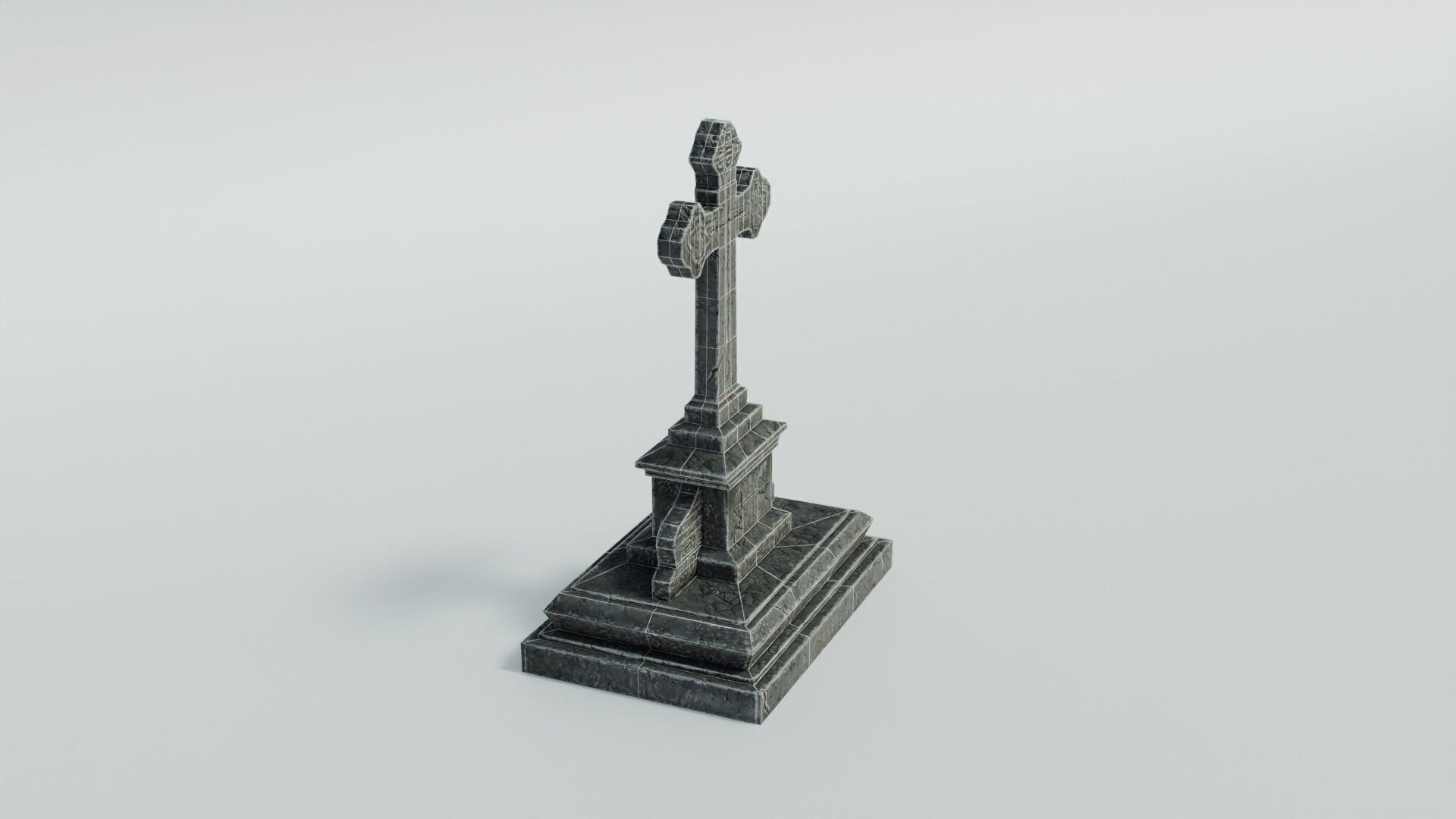 Grave 5 Low-poly 3D model_21