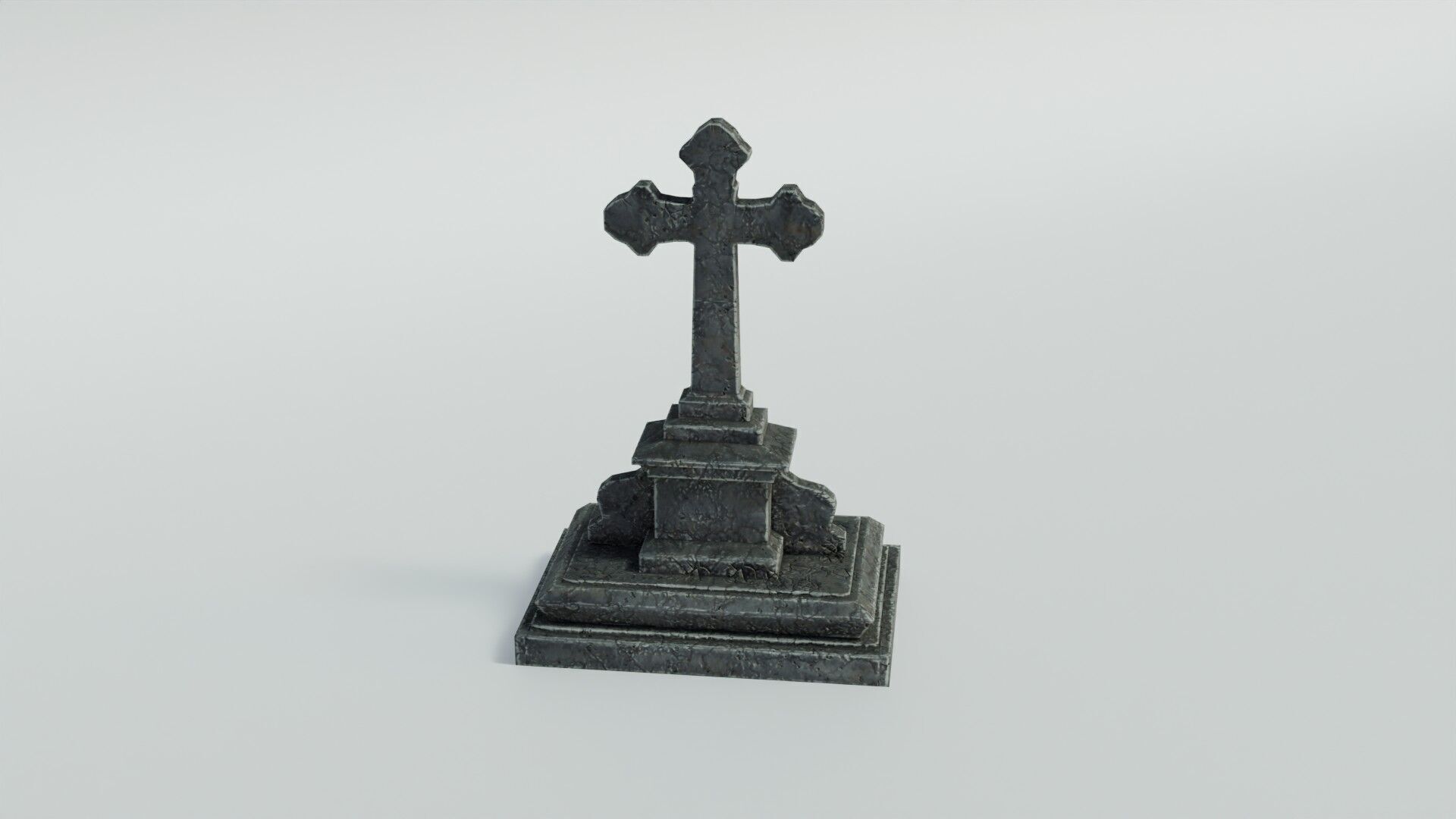 Grave 5 Low-poly 3D model_8