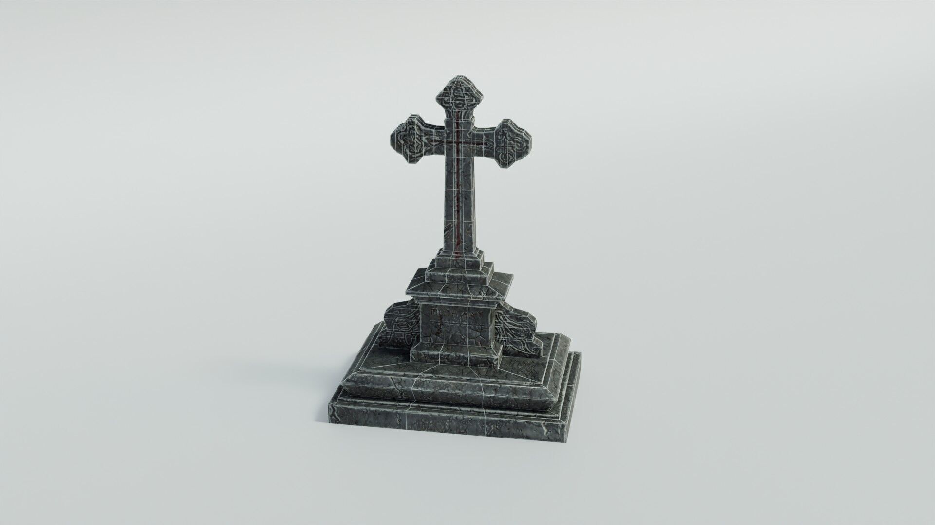 Grave 5 Low-poly 3D model_31