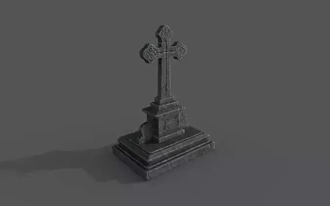 Grave 5 Low-poly 3D model