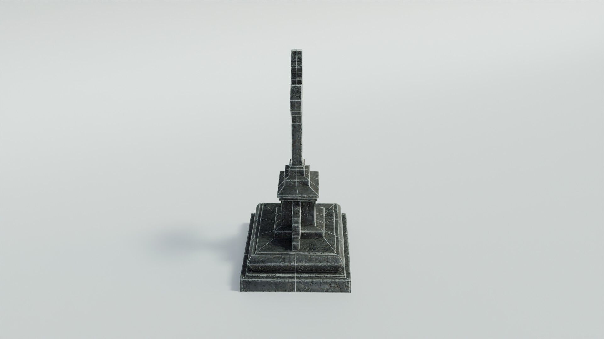 Grave 5 Low-poly 3D model_28