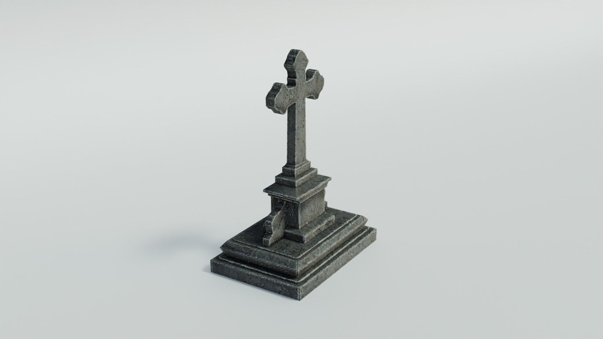 Grave 5 Low-poly 3D model_10