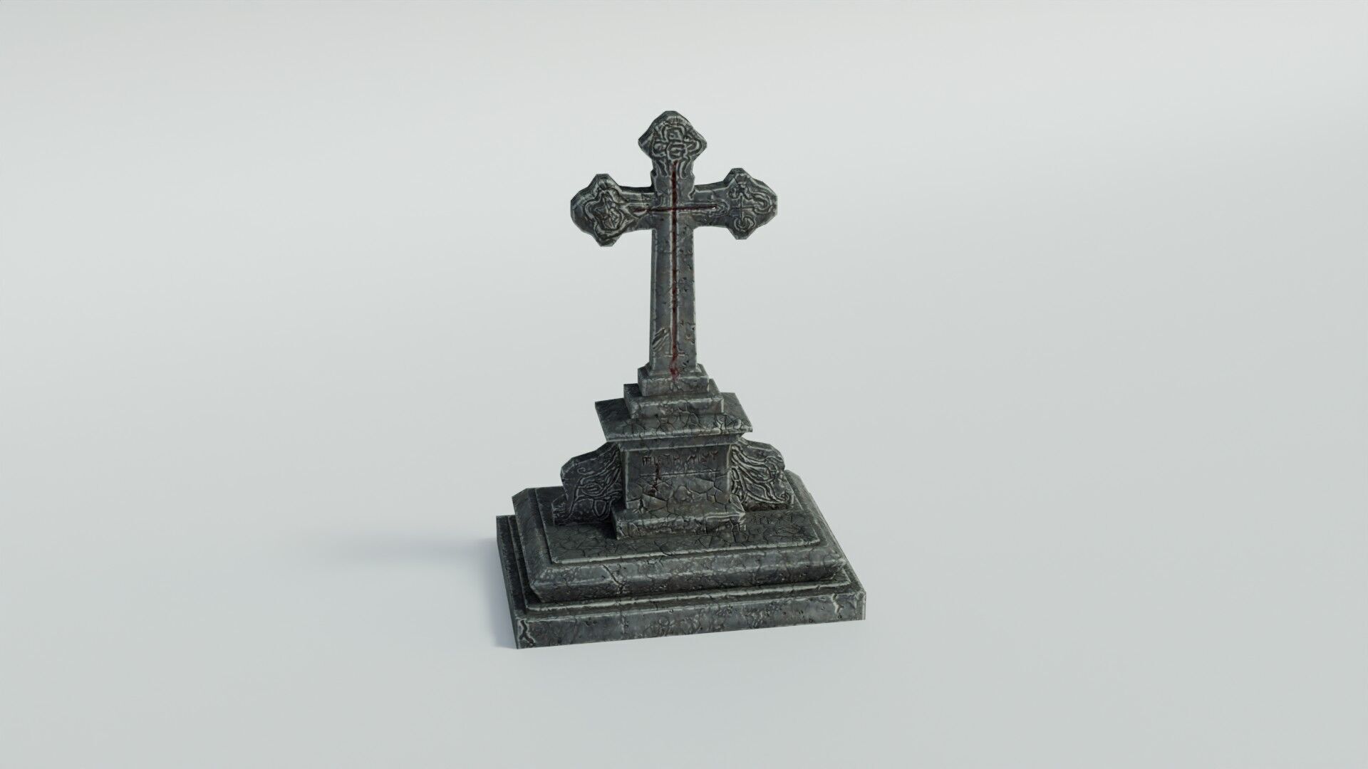 Grave 5 Low-poly 3D model_15