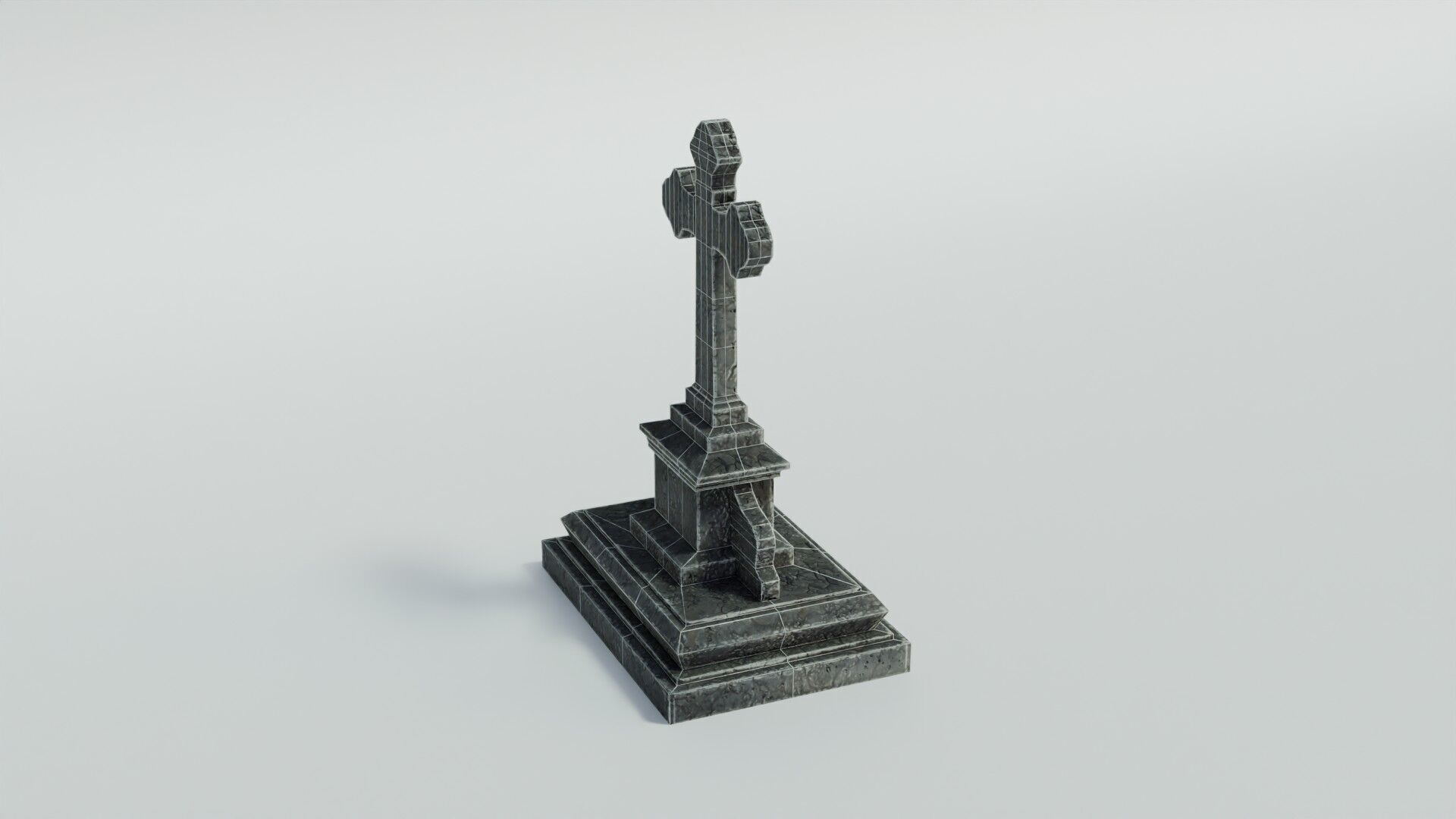 Grave 5 Low-poly 3D model_23