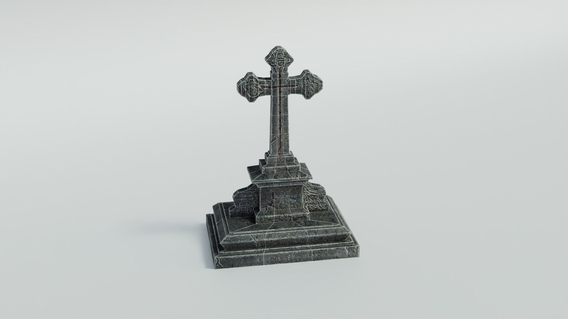Grave 5 Low-poly 3D model_32