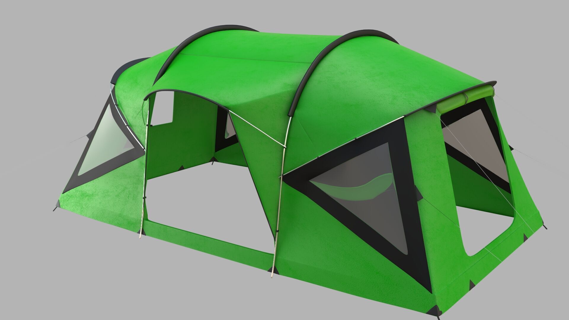 Tent Light Green 3D model_2