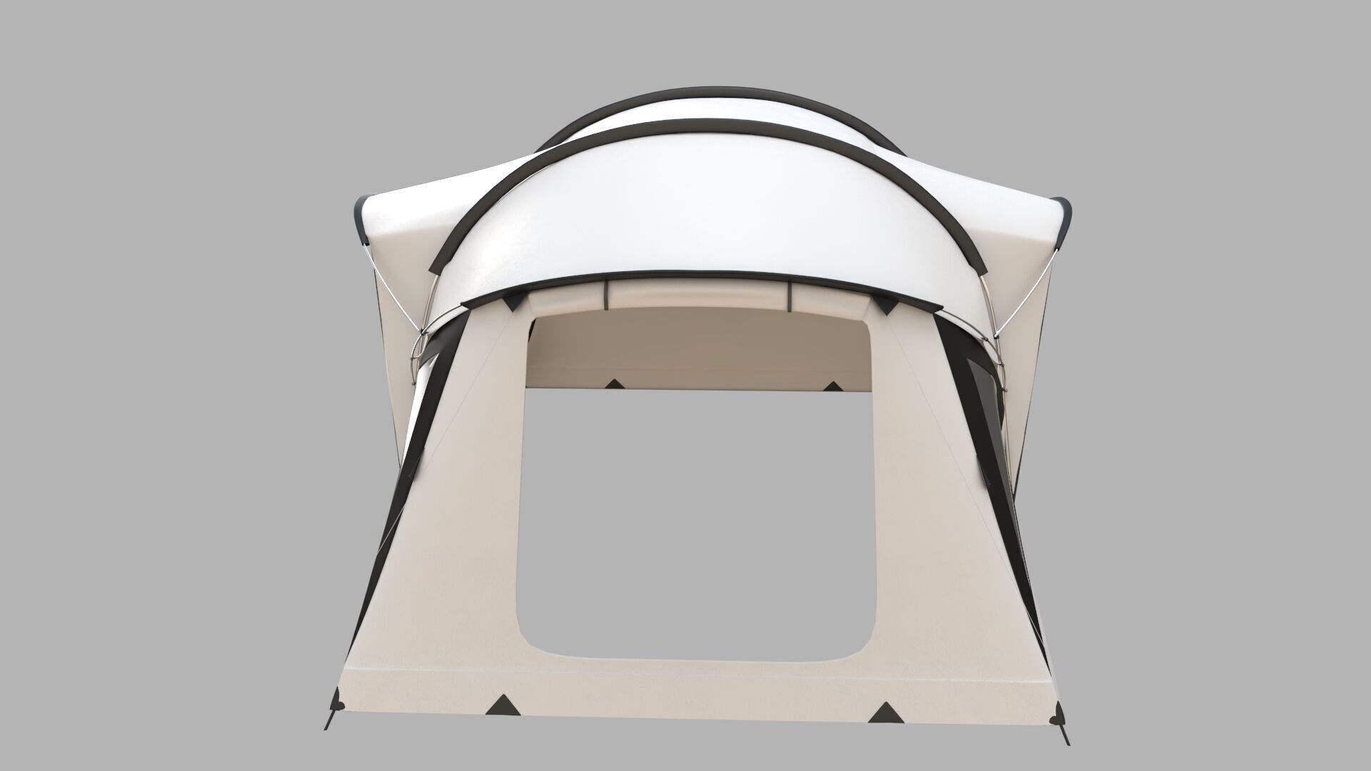 Tent white 3D model_6