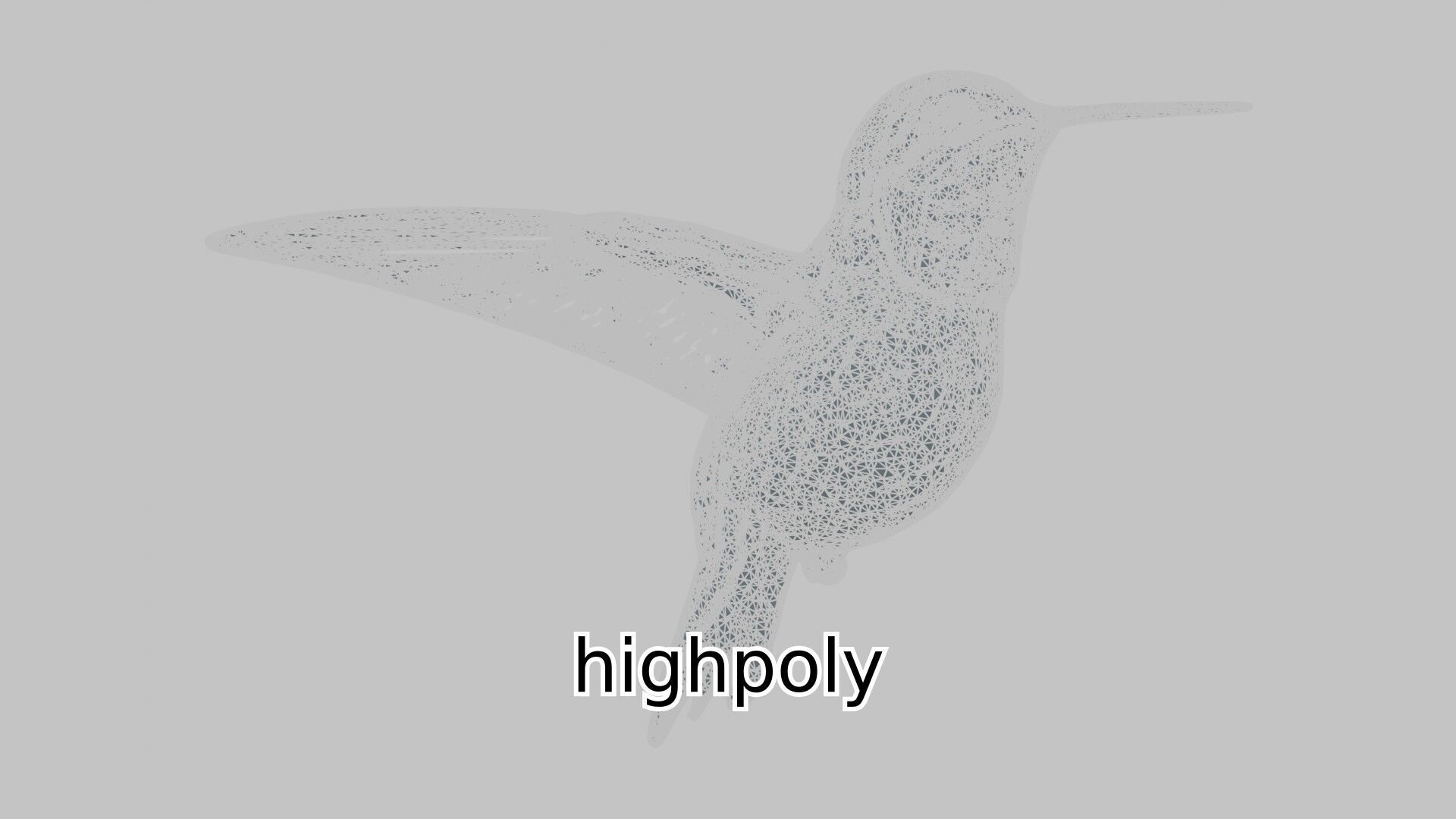 Ruby-Throated Hummingbird Realistic 3D Model Low-poly 3D model_14