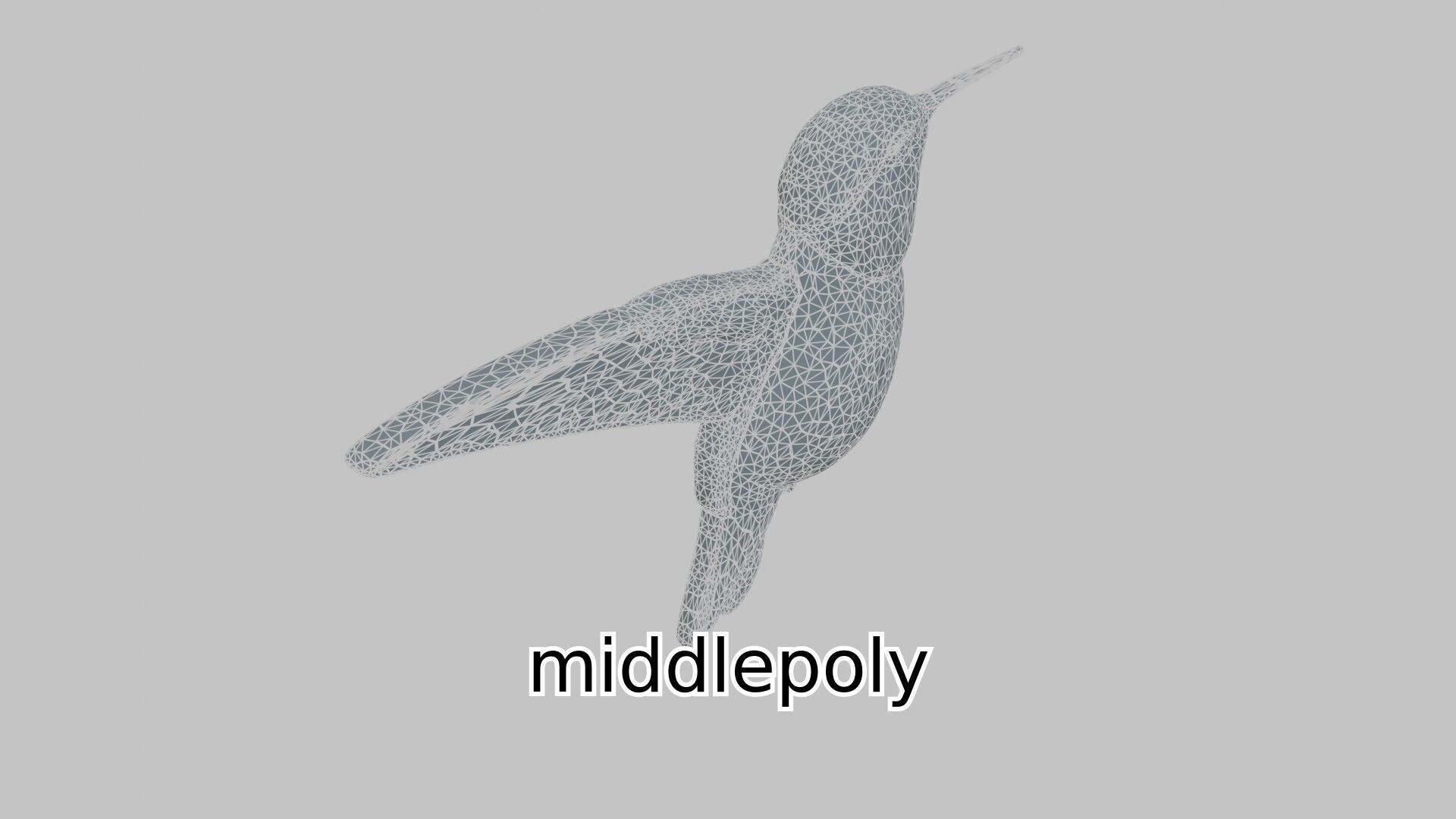 Ruby-Throated Hummingbird Realistic 3D Model Low-poly 3D model_6