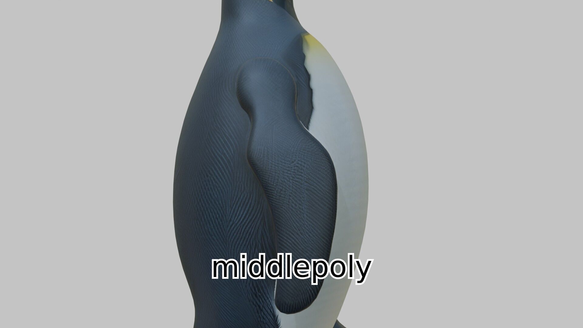 Realistic Emperor Penguin 3D Model for CGI and Games Low-poly 3D model_1