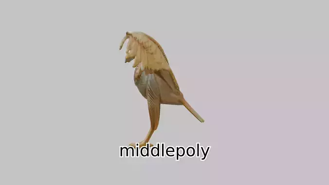 Mythical Griffin Bird Detailed 3D Model Low-poly 3D model