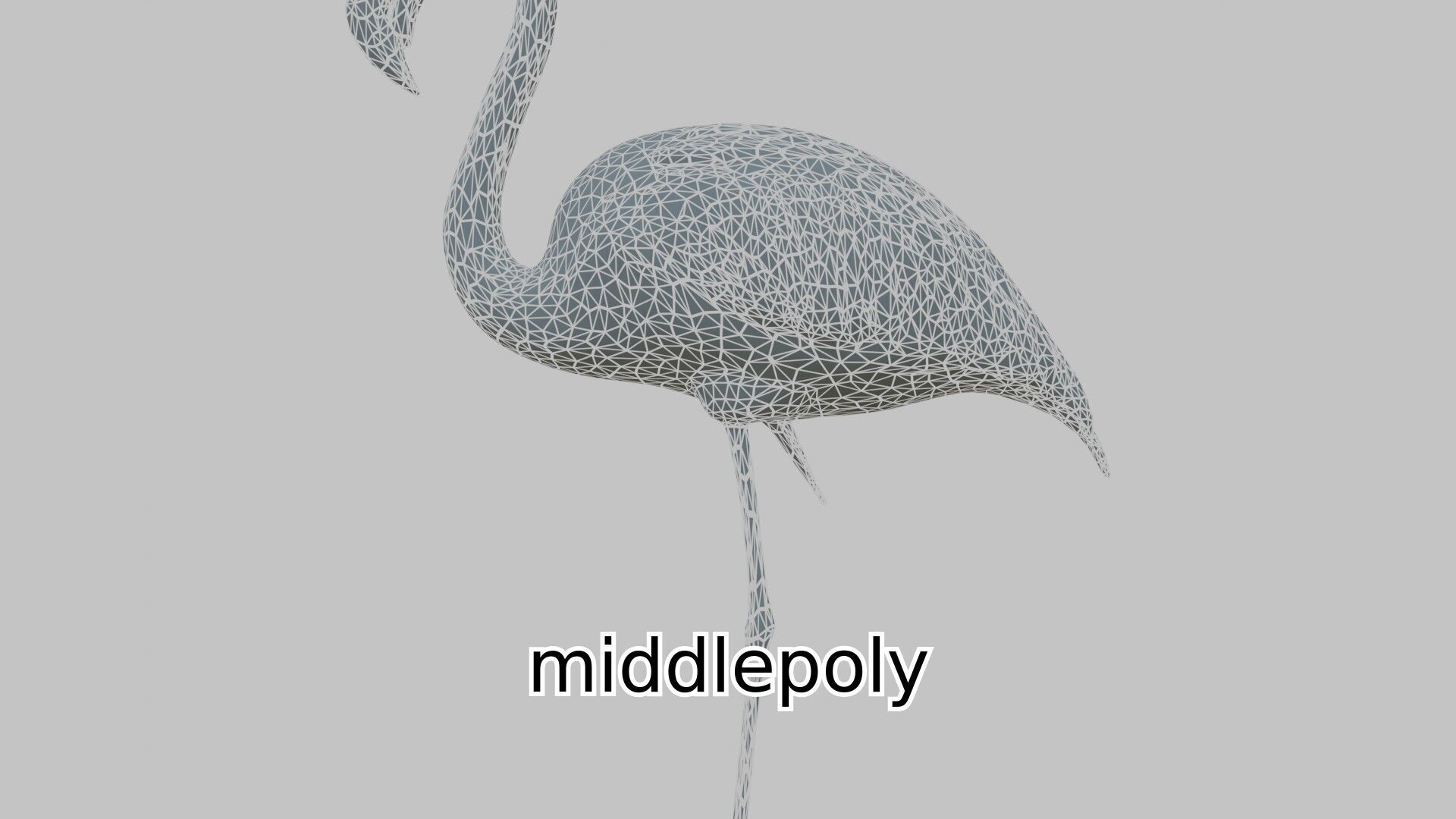 Elegant Flamingo Bird 3D Model for Animation and Visualization Low-poly 3D model_4