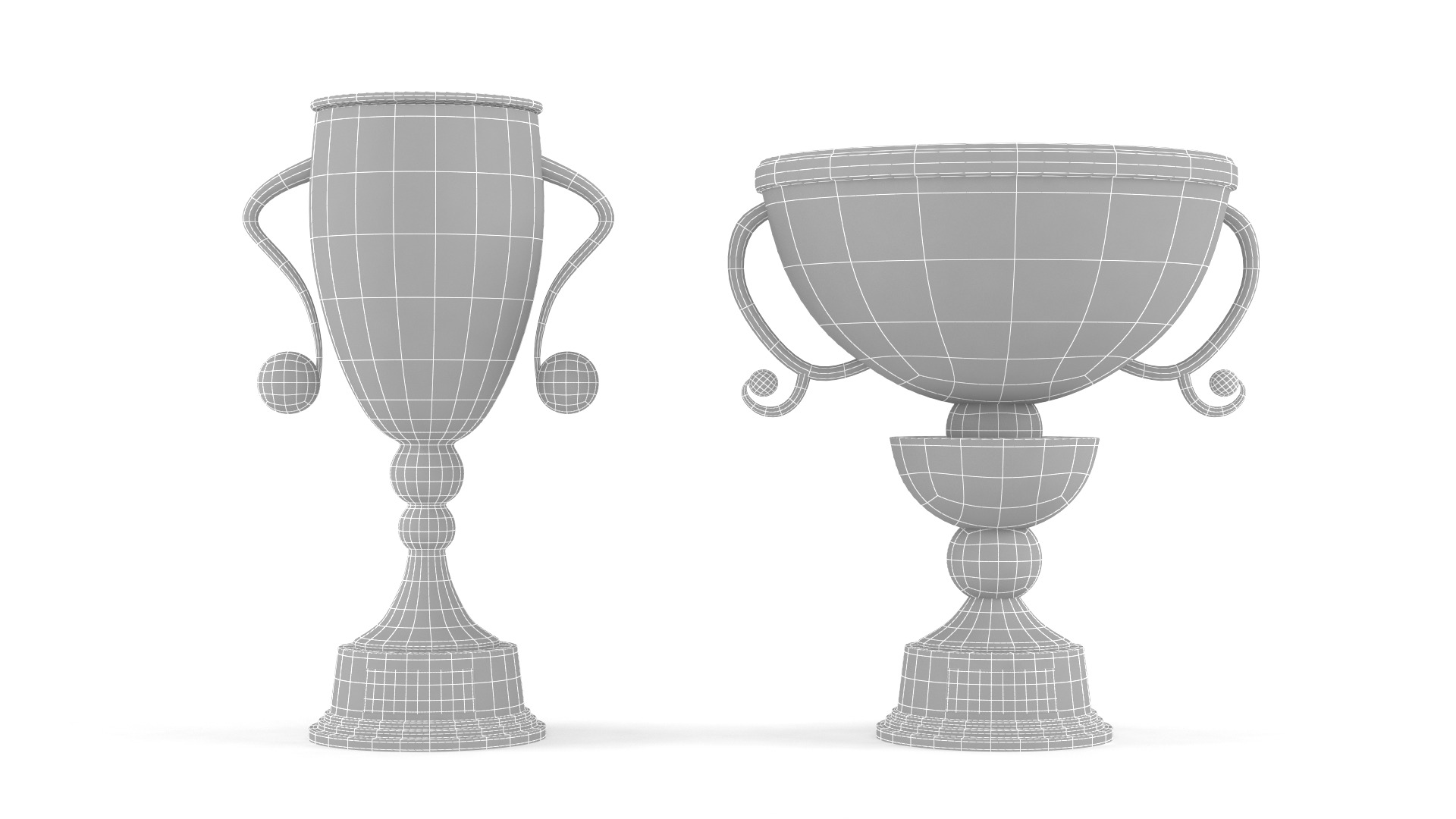 Trophy Cups 3D model_5
