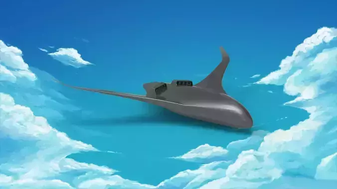 blended wing body - BWB 3D model