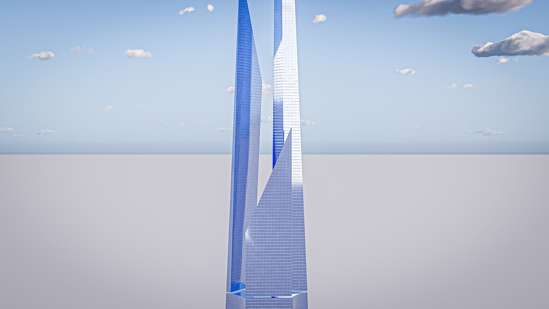 Jeddah Tower Low-poly 3D model_4