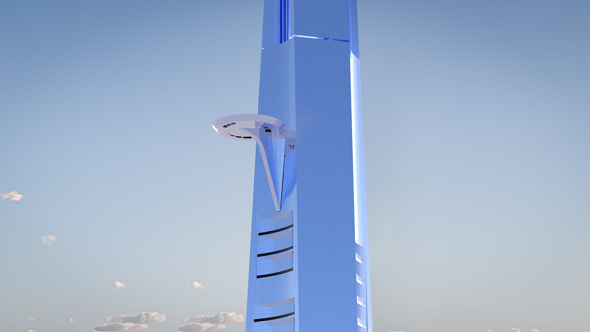 Jeddah Tower Low-poly 3D model_5