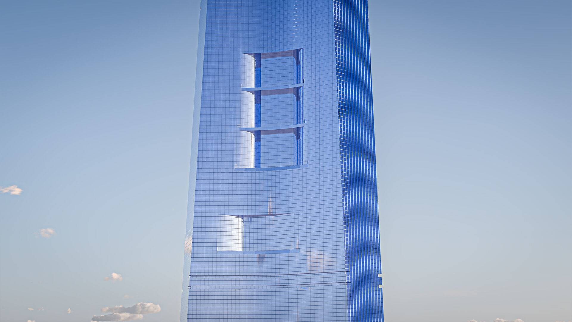 Jeddah Tower Low-poly 3D model_3