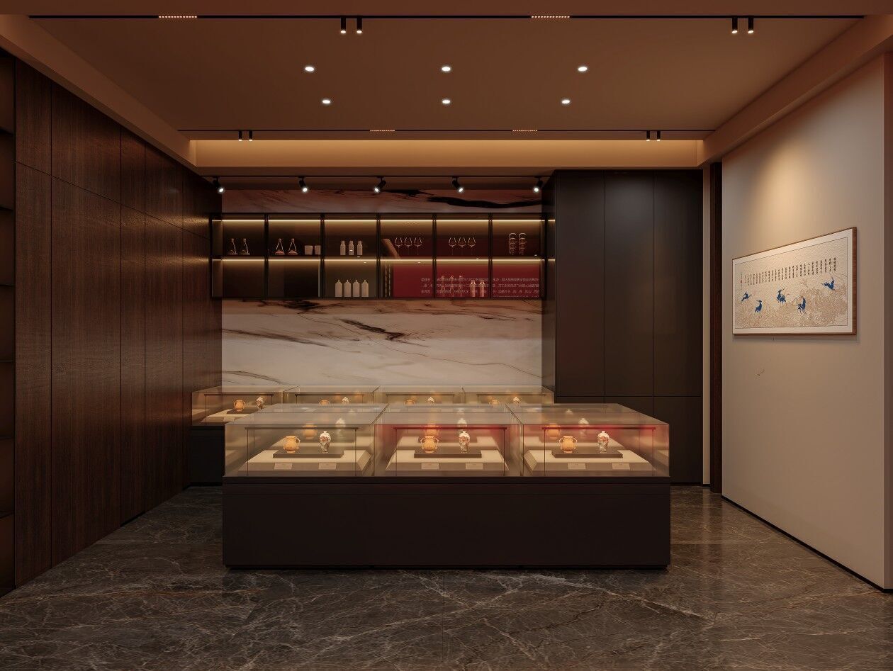 Private clubhouse lobby 3D model_1