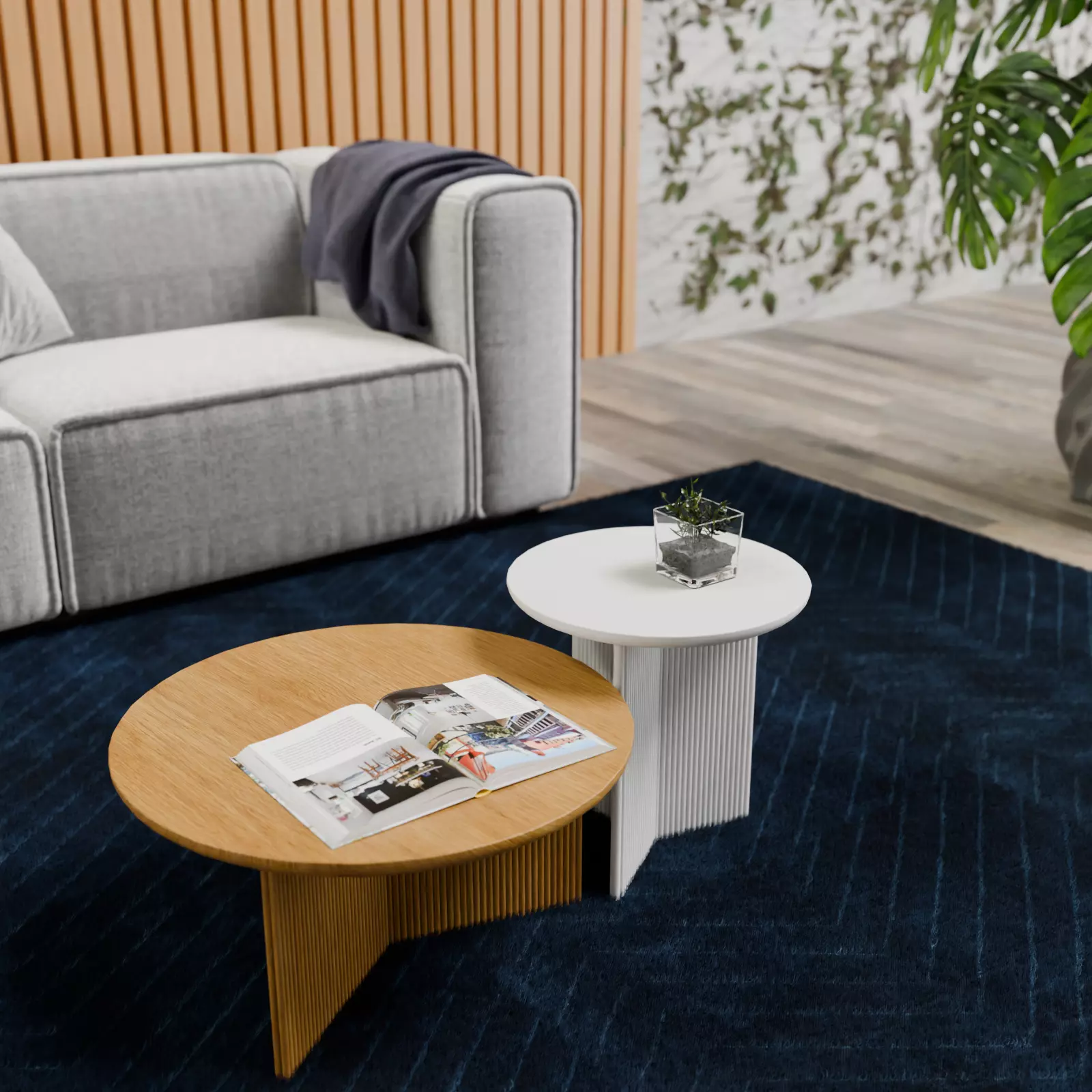 Buff Modern Coffee Table 3D model