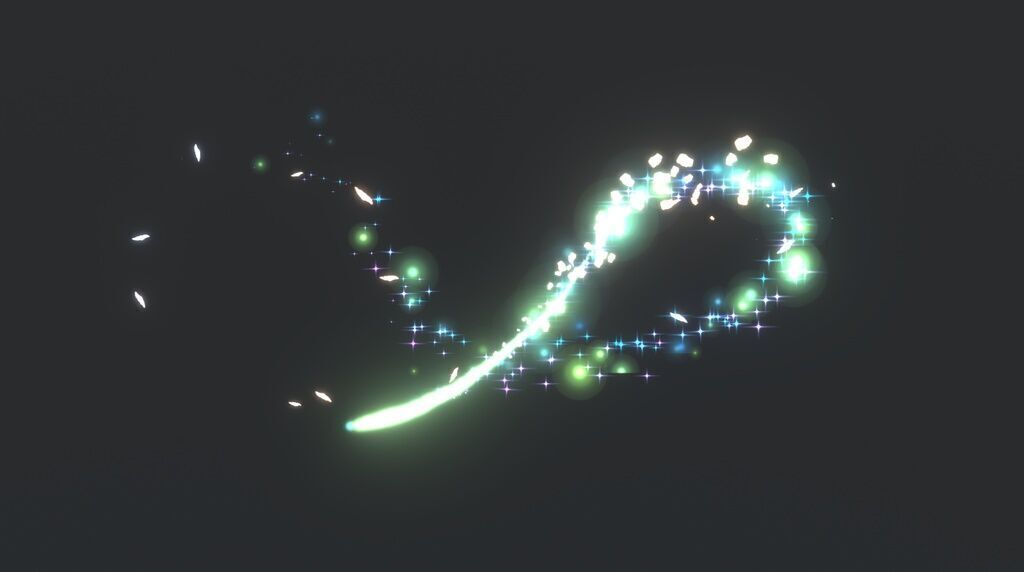 Unity Game VFX - Particle Trails Collection 3D model_2