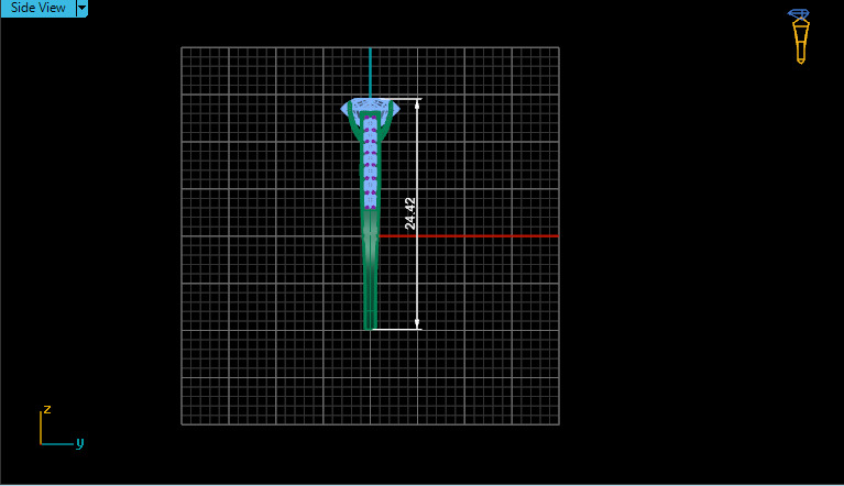 Woman Diamond Ring 3D print model_3