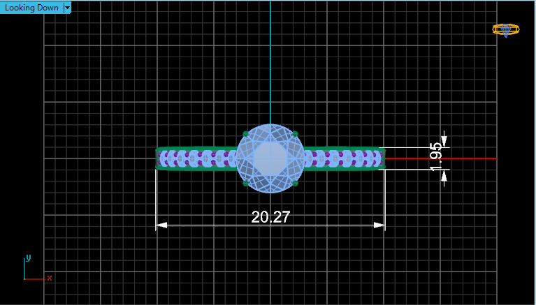 Woman Diamond Ring 3D print model_1